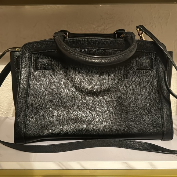 Authentic Michael Kors Karson black pebble leather satchel. - Picture 3 of 4